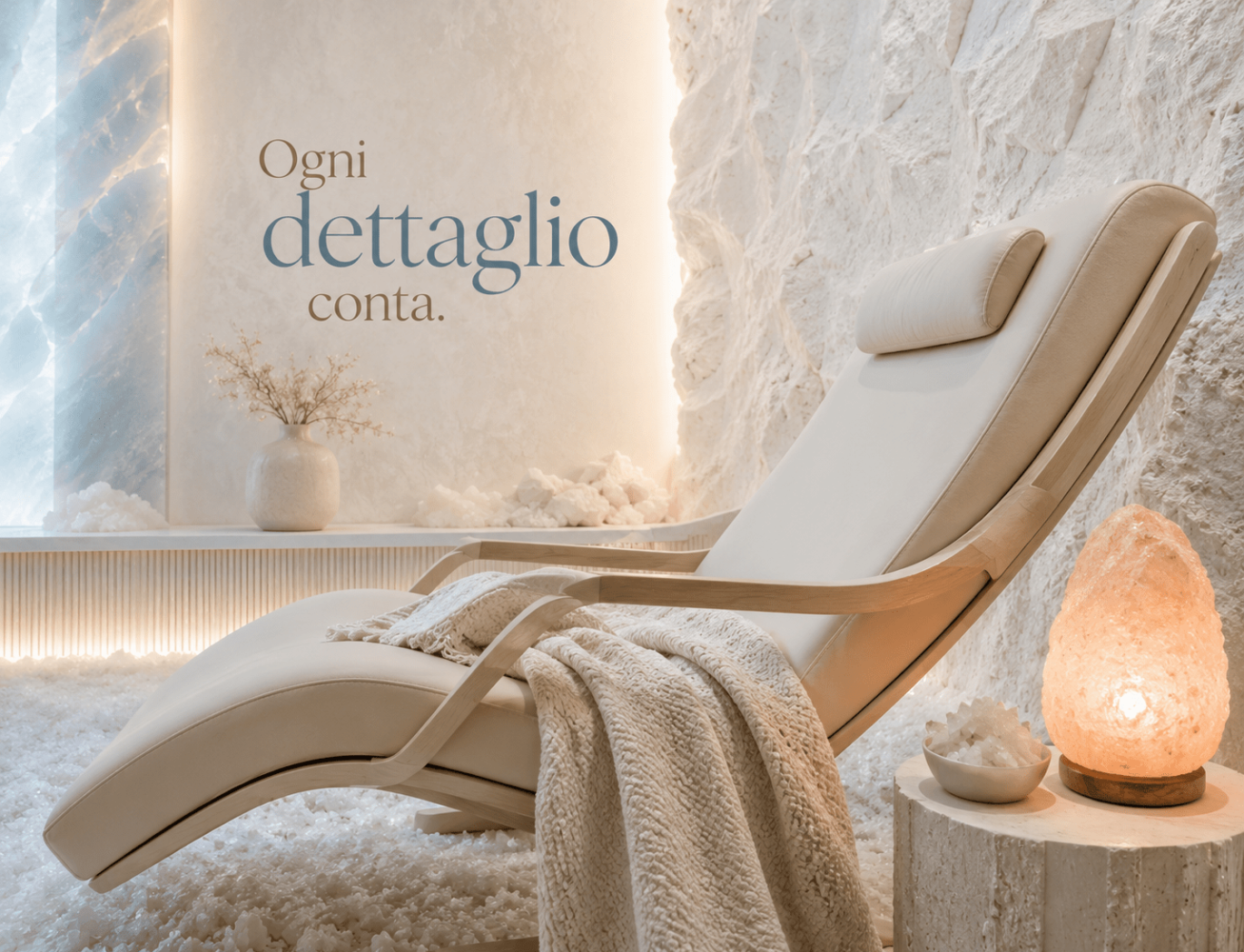 Ambiente Respiria con sale farmaceutico e sala del sale premium