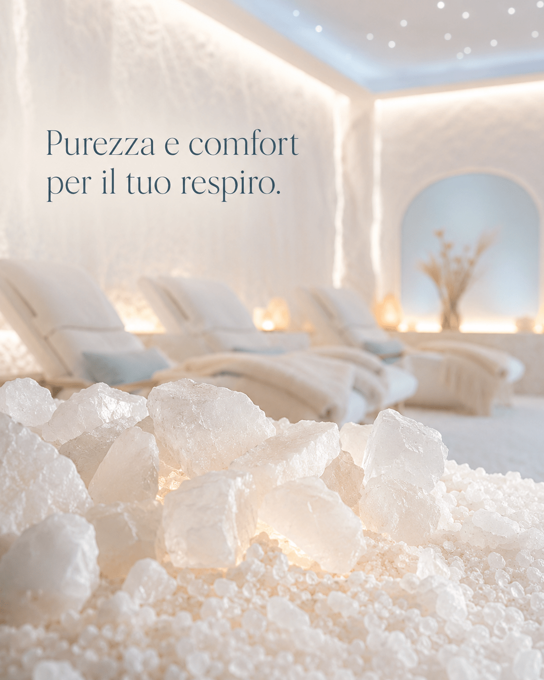 Sale farmaceutico per microclima salino in sala del sale